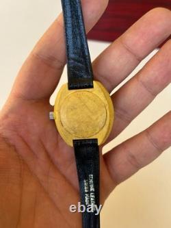 1970's Vintage Sandoz Watch Manual Wind Yellow 34mm 17 Jewels Swiss Made Rare