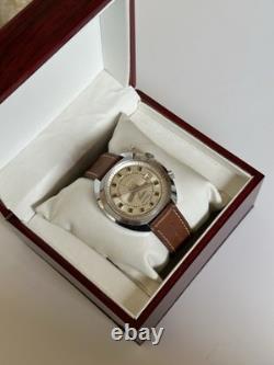 1970's Vintage Velis Alarm Men's Wristwatch Swiss Made Date 41mm Rare Working