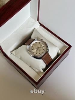 1970's Vintage Velis Alarm Men's Wristwatch Swiss Made Date 41mm Rare Working