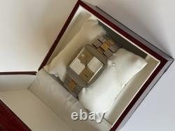 1970's Vintage Wyler Vetta Automatic Watch Two-tone Date 35mm Squared Swiss Rare