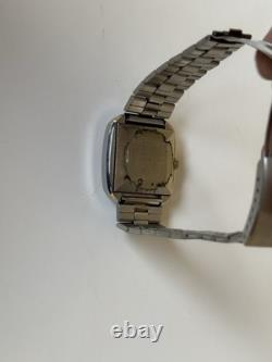 1970's Vintage Wyler Vetta Automatic Watch Two-tone Date 35mm Squared Swiss Rare