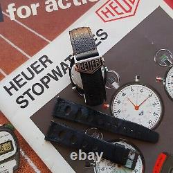 1970s Heuer Monza Rare Vintage TAG Racing Chrono Watch 150.501 Swiss Mens