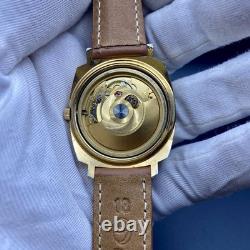 1970s Vintage Watch Gigandet Automatic Men's Swiss Made Very Rare Gold Tone