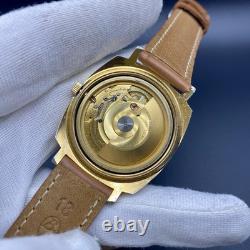 1970s Vintage Watch Gigandet Automatic Men's Swiss Made Very Rare Gold Tone