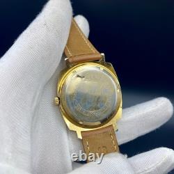 1970s Vintage Watch Gigandet Automatic Men's Swiss Made Very Rare Gold Tone