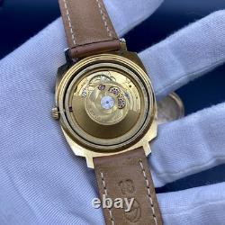 1970s Vintage Watch Gigandet Automatic Men's Swiss Made Very Rare Gold Tone