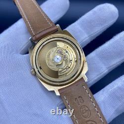 1970s Vintage Watch Gigandet Automatic Men's Swiss Made Very Rare Gold Tone