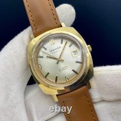 1970s Vintage Watch Gigandet Automatic Men's Swiss Made Very Rare Gold Tone