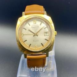 1970s Vintage Watch Gigandet Automatic Men's Swiss Made Very Rare Gold Tone