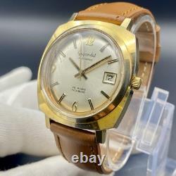 1970s Vintage Watch Gigandet Automatic Men's Swiss Made Very Rare Gold Tone