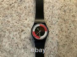 1985 Rare Vintage Swatch Watch Swiss Made Original for Women Neon Black Rare 80s