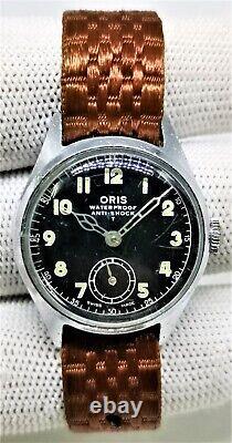 30.5 mm Rare 1960s ORIS Sub Second Cal 581KIF Vintage Watch Swiss Made