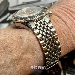 AERO Watch 60s Vintage Pilots Chronograph Watch Swiss Valjoux 7733 39mm Rare