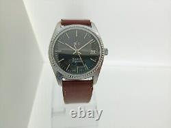 ALFA AUTOMATIC BLACK DIAL ETA 2783 SWISS MADE VINTAGE RARE Mens WATCH