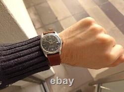 ALFA AUTOMATIC BLACK DIAL ETA 2783 SWISS MADE VINTAGE RARE Mens WATCH