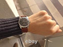 ALFA AUTOMATIC BLACK DIAL ETA 2783 SWISS MADE VINTAGE RARE Mens WATCH