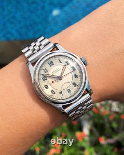 ARISTO Vintage Military Mens Swiss Watch c. 1940s Art Deco Patina Rare VTG