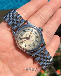 ARISTO Vintage Military Mens Swiss Watch c. 1940s Art Deco Patina Rare VTG