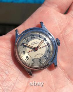 ARISTO Vintage Military Mens Swiss Watch c. 1940s Art Deco Patina Rare VTG