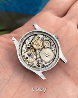 ARISTO Vintage Military Mens Swiss Watch c. 1940s Art Deco Patina Rare VTG