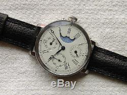 AVICTIME Wristwatch with rare swiss movement MOON PHASE CALENDAR COMPLICATION