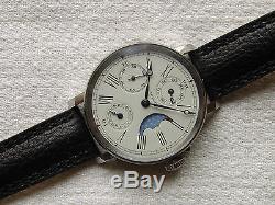 AVICTIME Wristwatch with rare swiss movement MOON PHASE CALENDAR COMPLICATION