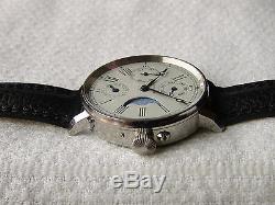 AVICTIME Wristwatch with rare swiss movement MOON PHASE CALENDAR COMPLICATION