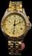 Accutron Swiss Chronograph Watch All Golden 27b14 Rare Vintage Watch