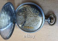 Antique Nomolas Watch Pocket Vintage Swiss Rolex Calibre 616 Super Rare Running