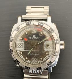 Antique Rare Edox Swiss Vintage Automatic Sport Watch