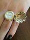 Antique Vintage Rare Solid Yellow Gold Watch Ring (Swiss Movement) Estate Piece