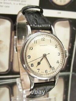 Antique Vintage Rare Swiss 1943 Longines 6b/159 Military Ww2 Raf Pilots Watch