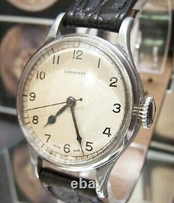 Antique Vintage Rare Swiss 1943 Longines 6b/159 Military Ww2 Raf Pilots Watch