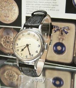 Antique Vintage Rare Swiss 1943 Longines 6b/159 Military Ww2 Raf Pilots Watch