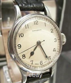 Antique Vintage Rare Swiss 1943 Longines 6b/159 Military Ww2 Raf Pilots Watch