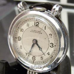 Antique Vintage Swiss 40's Rare Raf British Military Wrist Watch Converted