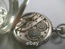 Antique Watch Pocket Silver 84 Mechanical Argent Swiss Russian 875 Rare Old 20th