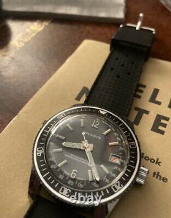 Aquabyn Skin diver swiss vintage watch tropic strap manual wind Retro & Rare