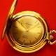 Arnex Flat Line Pocket Watch Michelob Beer Signed Case Rare Vintage Swiss