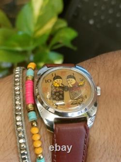 Authentic Swiss Manual Winding Rare Men's Mint Condition Vintage Watch