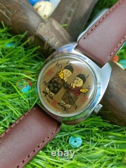 Authentic Swiss Manual Winding Rare Men's Mint Condition Vintage Watch