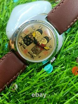 Authentic Swiss Manual Winding Rare Men's Mint Condition Vintage Watch