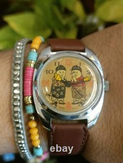 Authentic Swiss Manual Winding Rare Men's Mint Condition Vintage Watch