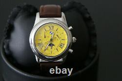 BMW Men's Swiss Made Automatic Chronograph Moonphase Watch Vintage RARE NEW