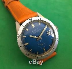 BREIL-Vintage Watch-manual mechanical-diver sub 30m-swiss made-anni'70-37mm-rare