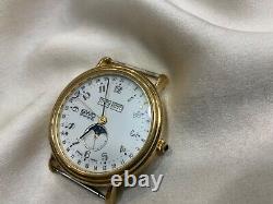 BWC Swiss 1990s Rare vintage Swiss watch with calendar and moon phases