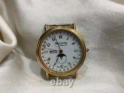 BWC Swiss 1990s Rare vintage Swiss watch with calendar and moon phases