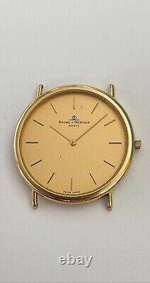 Baume & Mercier Geneve Watch Quartz Swiss made eta 210.001 Gold plated 8 Jewels