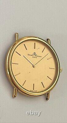 Baume & Mercier Geneve Watch Quartz Swiss made eta 210.001 Gold plated 8 Jewels