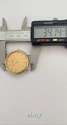 Baume & Mercier Geneve Watch Quartz Swiss made eta 210.001 Gold plated 8 Jewels